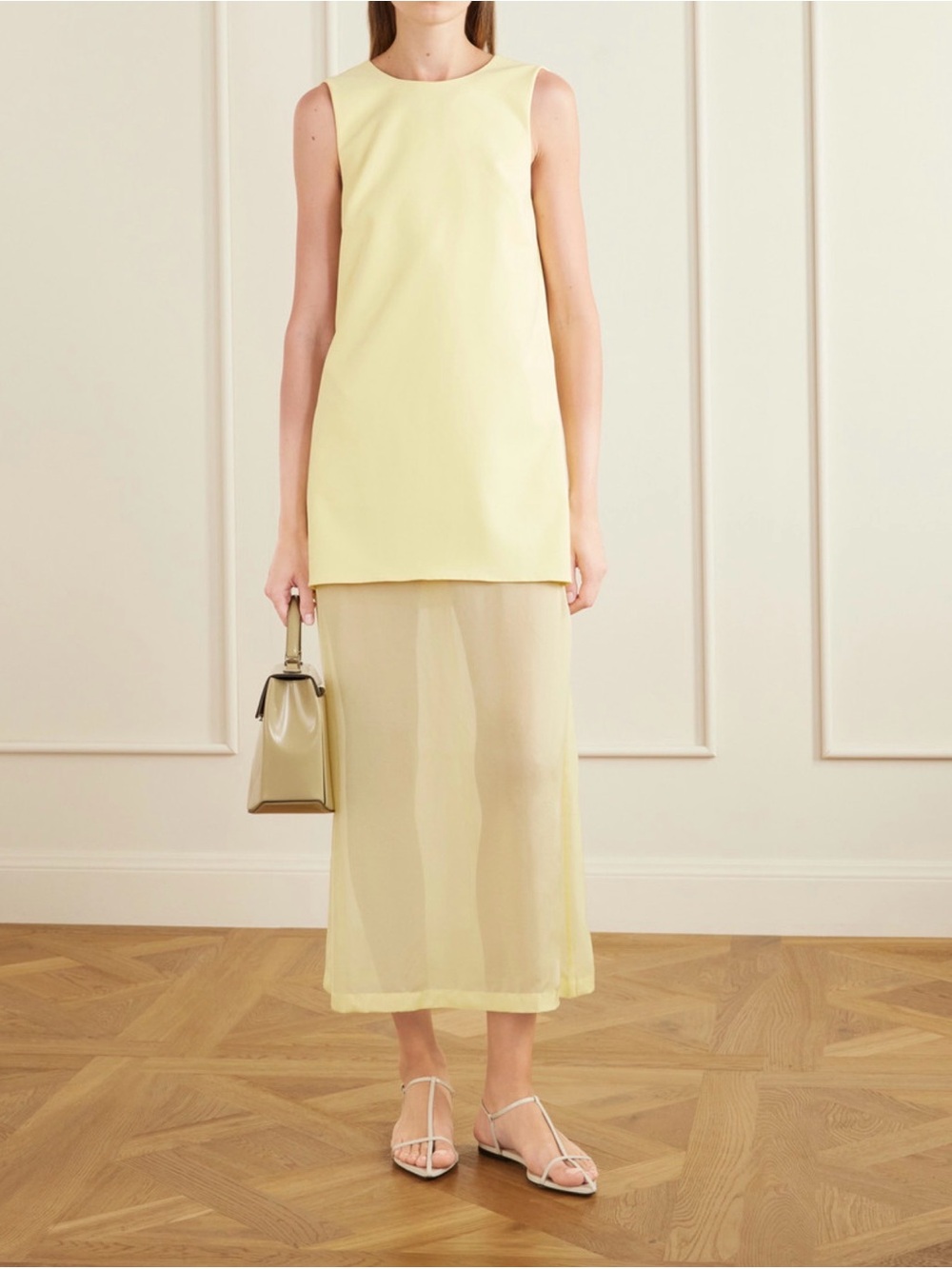 NWT SOLD OUT La Ligne Yellow Anya Silk Dress